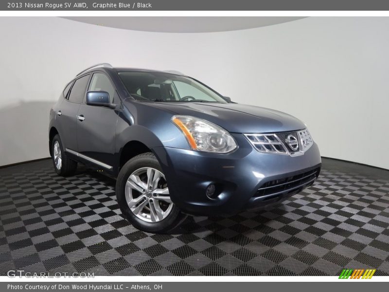 Graphite Blue / Black 2013 Nissan Rogue SV AWD