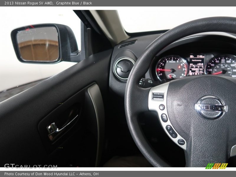 Graphite Blue / Black 2013 Nissan Rogue SV AWD