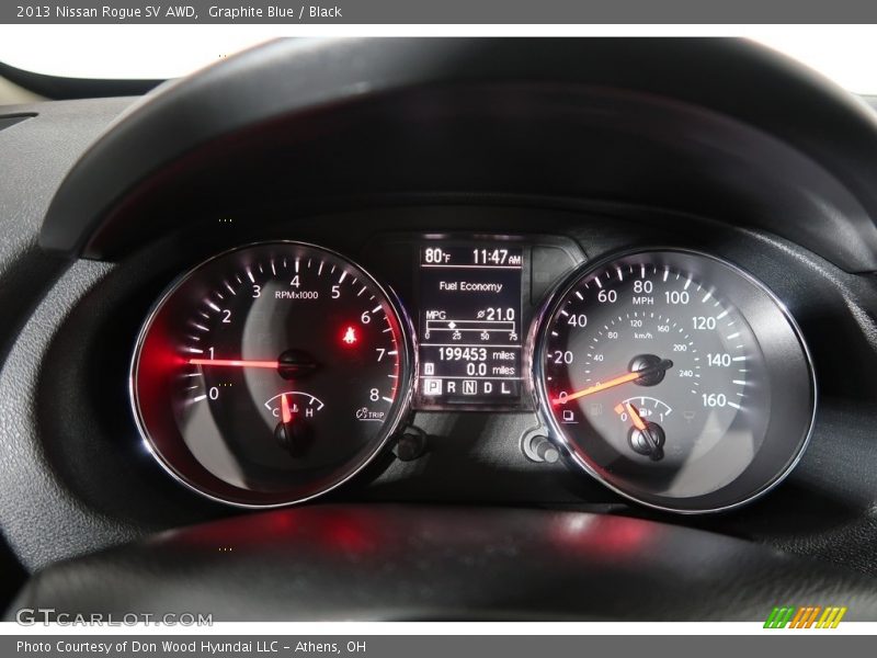 Graphite Blue / Black 2013 Nissan Rogue SV AWD