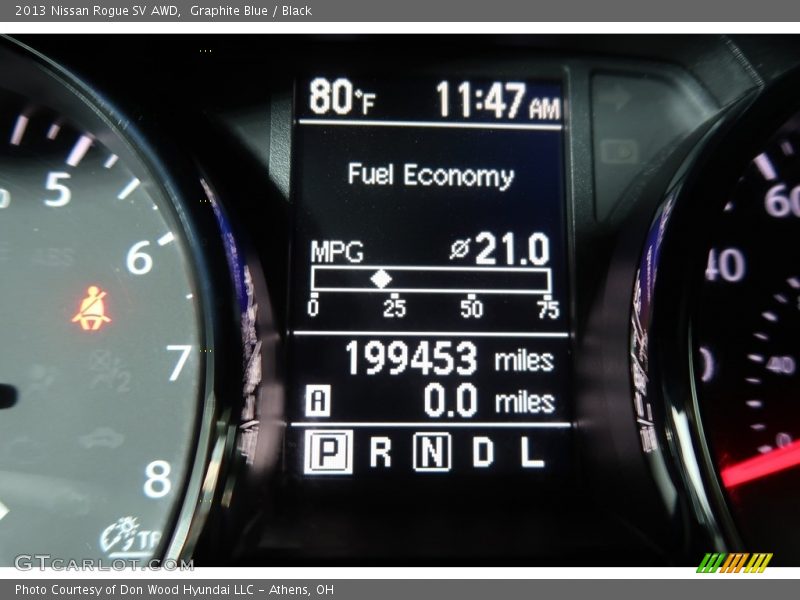Graphite Blue / Black 2013 Nissan Rogue SV AWD