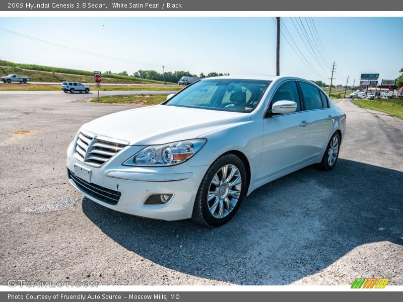White Satin Pearl / Black 2009 Hyundai Genesis 3.8 Sedan