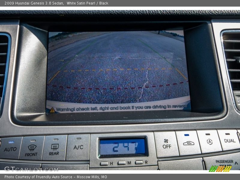 White Satin Pearl / Black 2009 Hyundai Genesis 3.8 Sedan
