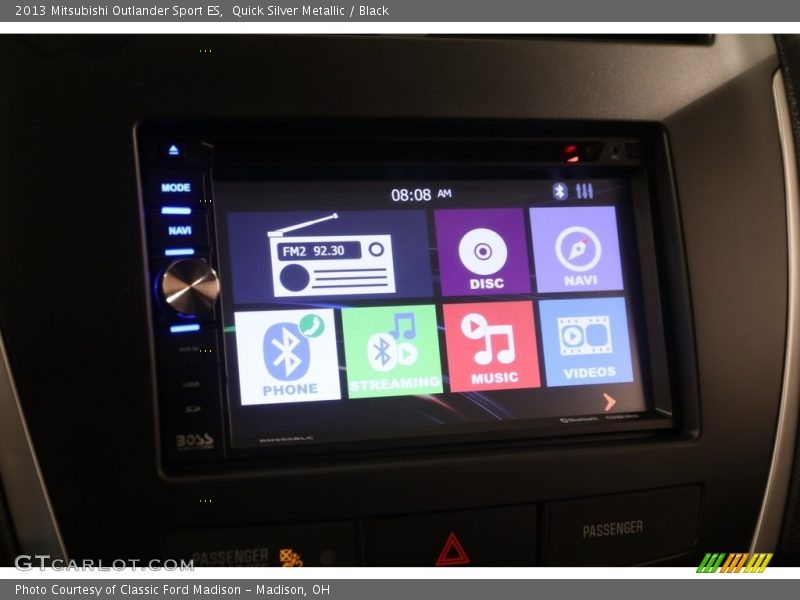 Quick Silver Metallic / Black 2013 Mitsubishi Outlander Sport ES