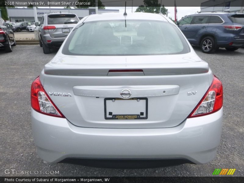 Brilliant Silver / Charcoal 2018 Nissan Versa SV