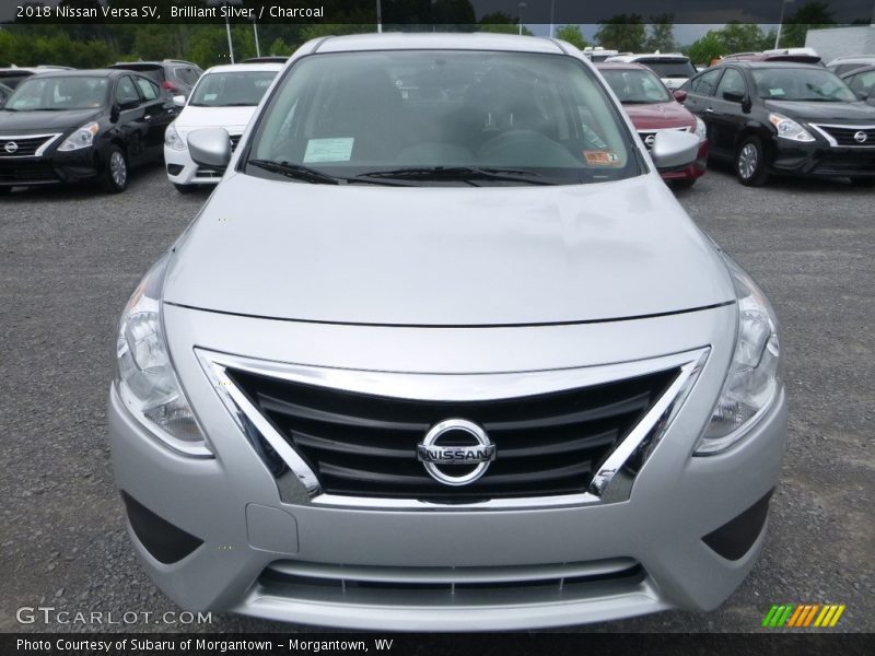 Brilliant Silver / Charcoal 2018 Nissan Versa SV