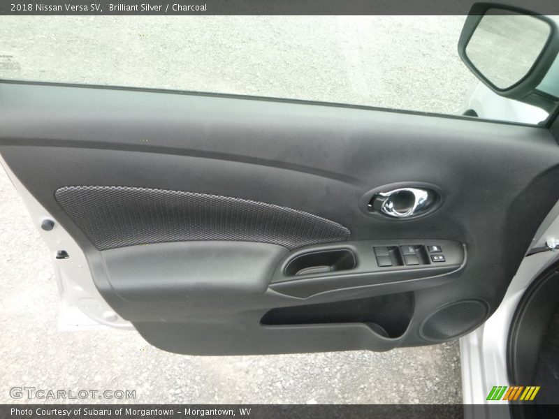 Brilliant Silver / Charcoal 2018 Nissan Versa SV