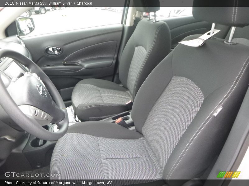 Brilliant Silver / Charcoal 2018 Nissan Versa SV