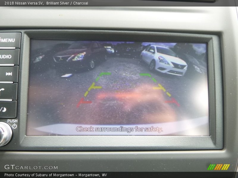 Brilliant Silver / Charcoal 2018 Nissan Versa SV