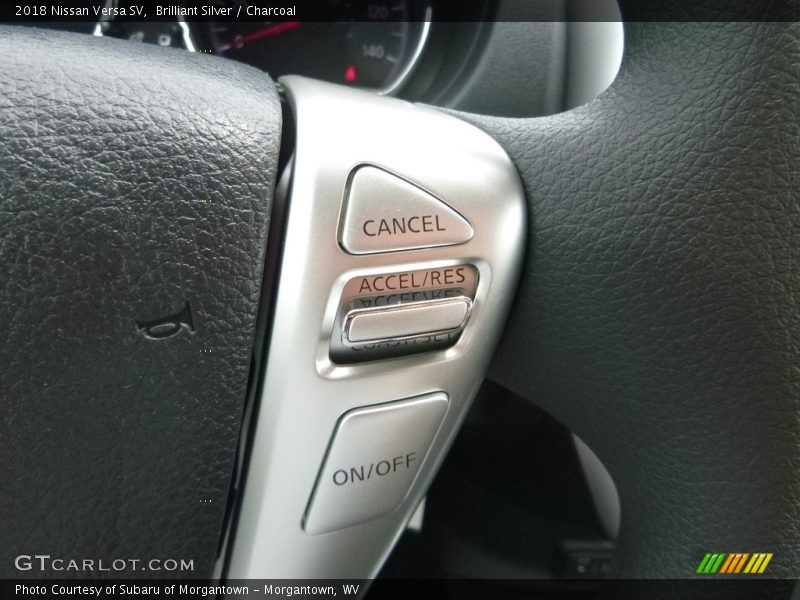 Brilliant Silver / Charcoal 2018 Nissan Versa SV