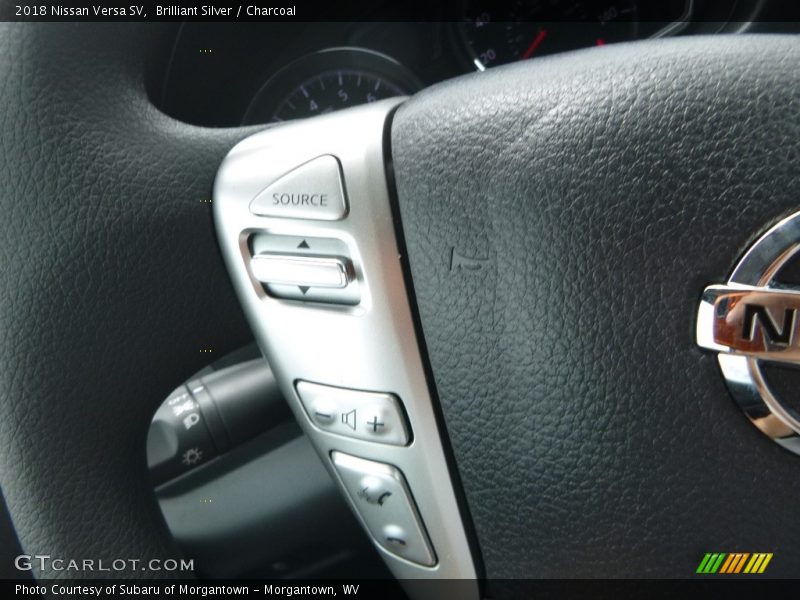 Brilliant Silver / Charcoal 2018 Nissan Versa SV