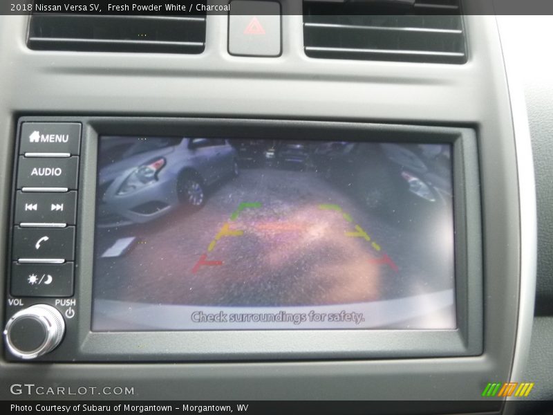 Fresh Powder White / Charcoal 2018 Nissan Versa SV