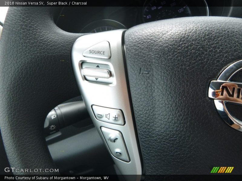 Super Black / Charcoal 2018 Nissan Versa SV