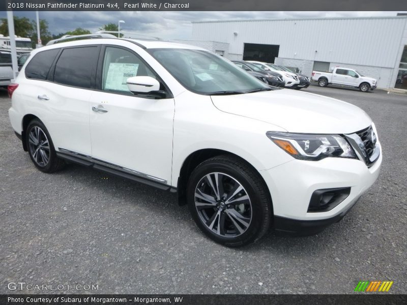 Pearl White / Charcoal 2018 Nissan Pathfinder Platinum 4x4