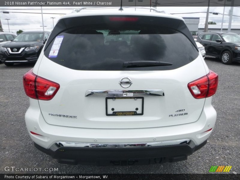 Pearl White / Charcoal 2018 Nissan Pathfinder Platinum 4x4