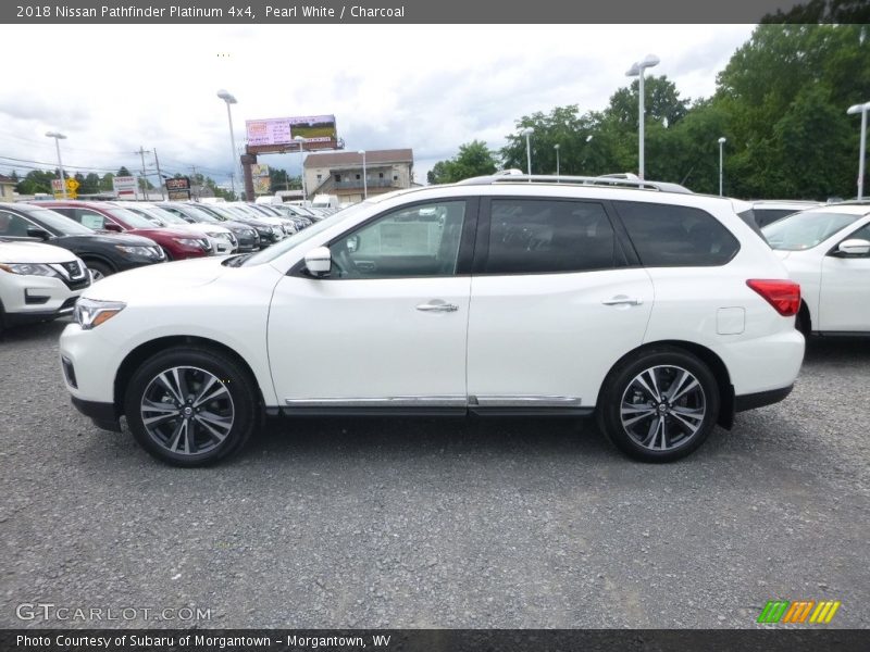 Pearl White / Charcoal 2018 Nissan Pathfinder Platinum 4x4