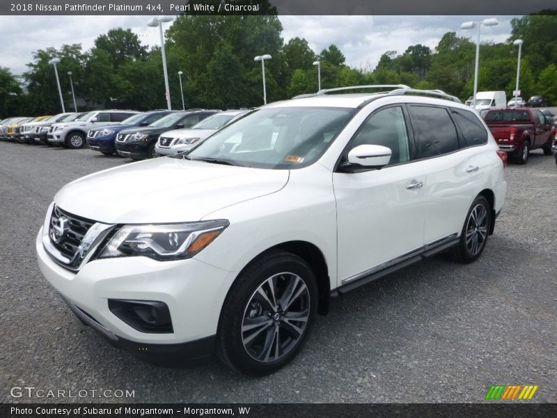 Pearl White / Charcoal 2018 Nissan Pathfinder Platinum 4x4