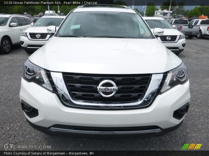 Pearl White / Charcoal 2018 Nissan Pathfinder Platinum 4x4