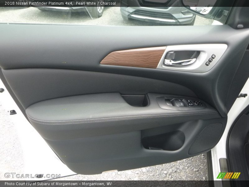 Pearl White / Charcoal 2018 Nissan Pathfinder Platinum 4x4
