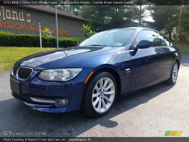 Deep Sea Blue Metallic / Saddle Brown Dakota Leather 2011 BMW 3 Series 335i xDrive Coupe