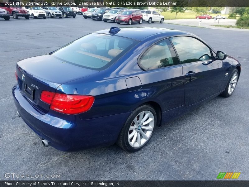 Deep Sea Blue Metallic / Saddle Brown Dakota Leather 2011 BMW 3 Series 335i xDrive Coupe