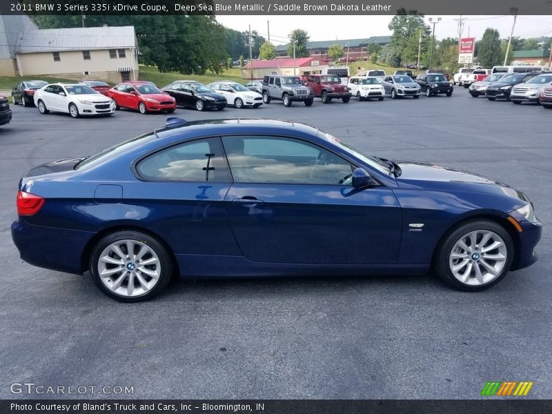 Deep Sea Blue Metallic / Saddle Brown Dakota Leather 2011 BMW 3 Series 335i xDrive Coupe