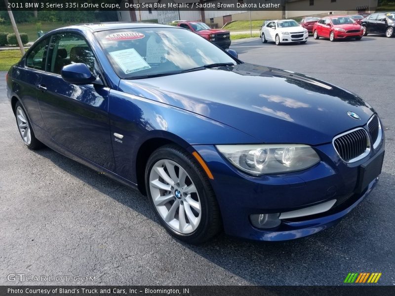 Deep Sea Blue Metallic / Saddle Brown Dakota Leather 2011 BMW 3 Series 335i xDrive Coupe