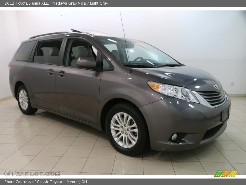 Predawn Gray Mica / Light Gray 2012 Toyota Sienna XLE