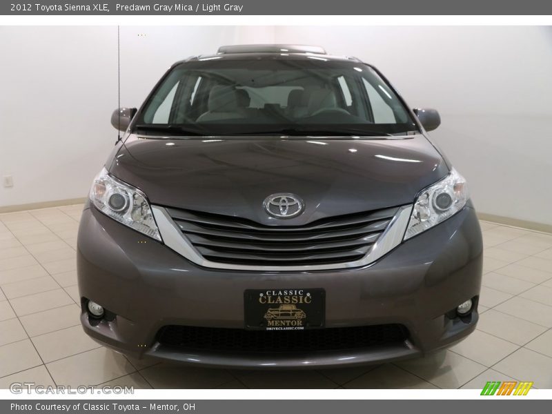Predawn Gray Mica / Light Gray 2012 Toyota Sienna XLE