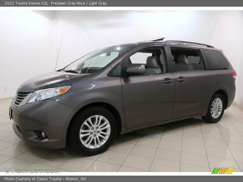 Predawn Gray Mica / Light Gray 2012 Toyota Sienna XLE