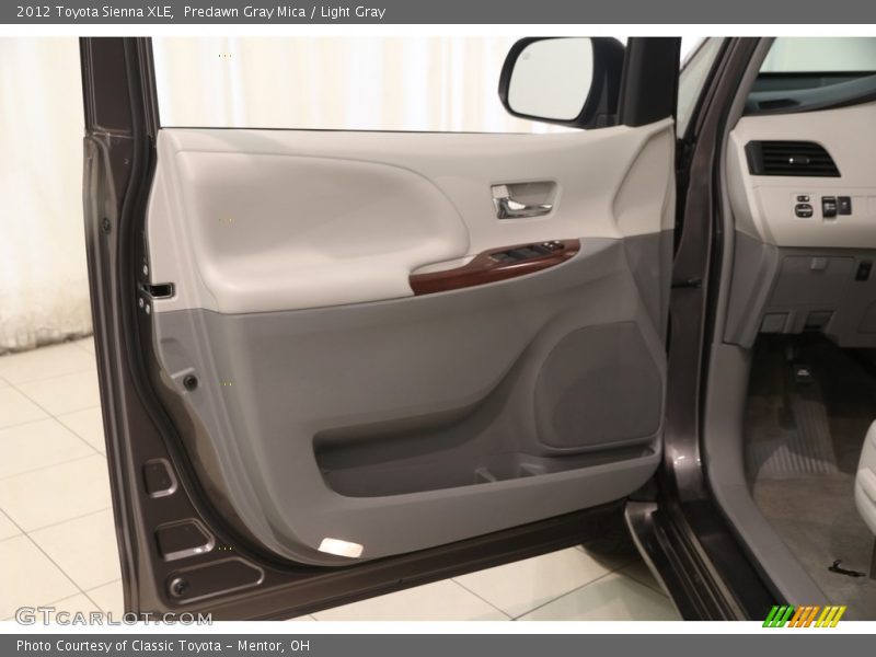 Predawn Gray Mica / Light Gray 2012 Toyota Sienna XLE
