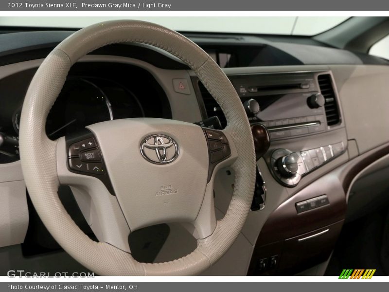 Predawn Gray Mica / Light Gray 2012 Toyota Sienna XLE