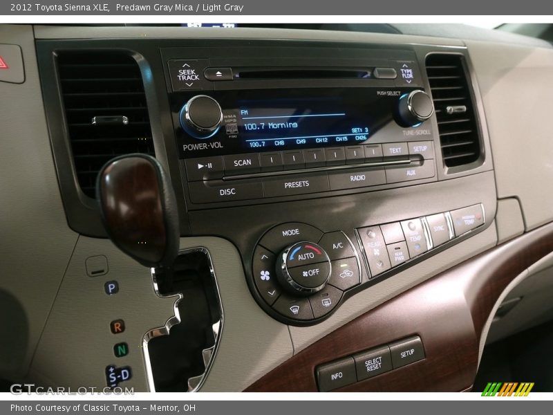 Predawn Gray Mica / Light Gray 2012 Toyota Sienna XLE