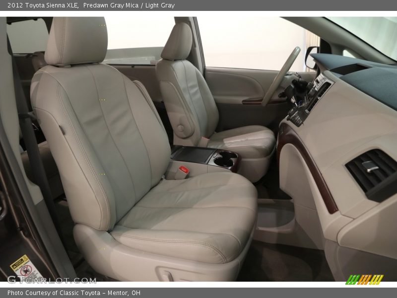 Predawn Gray Mica / Light Gray 2012 Toyota Sienna XLE
