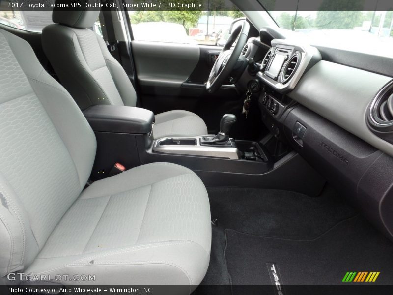 Super White / TRD Graphite 2017 Toyota Tacoma SR5 Double Cab