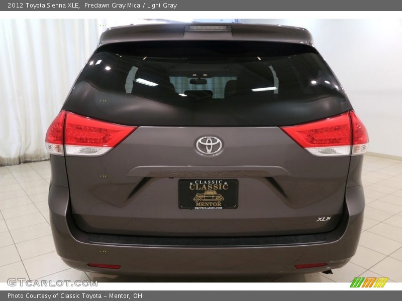 Predawn Gray Mica / Light Gray 2012 Toyota Sienna XLE