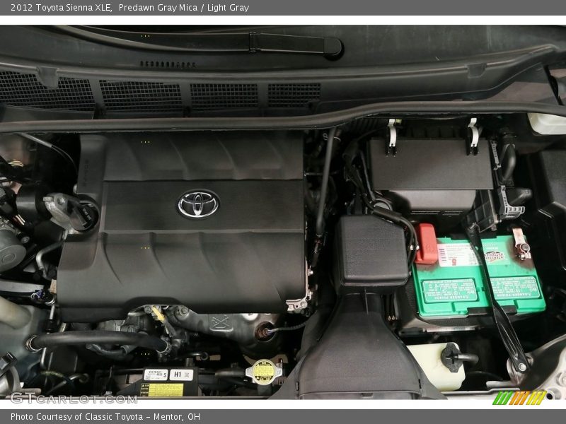 Predawn Gray Mica / Light Gray 2012 Toyota Sienna XLE