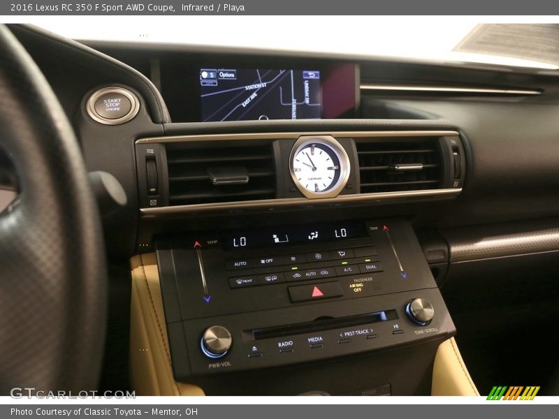 Controls of 2016 RC 350 F Sport AWD Coupe