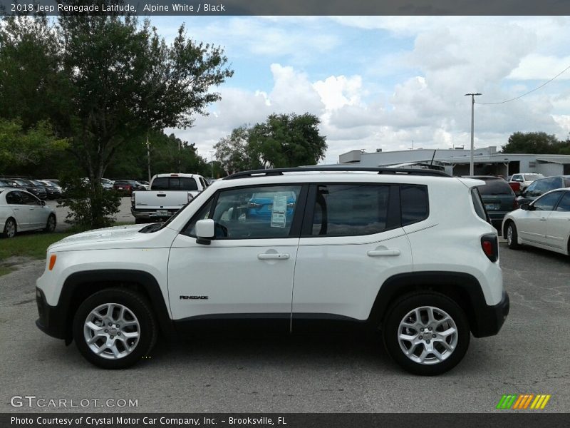 Alpine White / Black 2018 Jeep Renegade Latitude