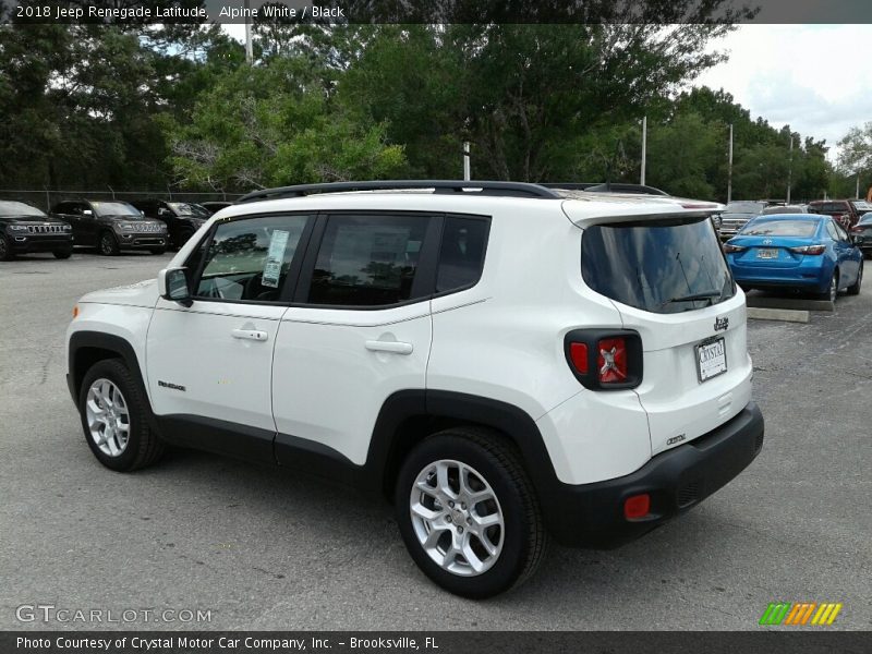 Alpine White / Black 2018 Jeep Renegade Latitude