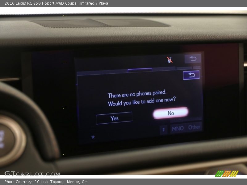 Infrared / Playa 2016 Lexus RC 350 F Sport AWD Coupe