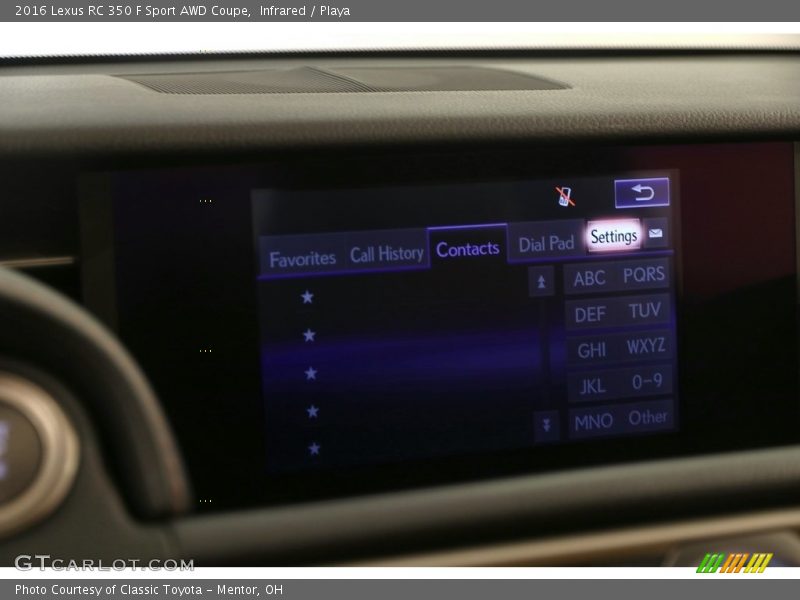 Infrared / Playa 2016 Lexus RC 350 F Sport AWD Coupe