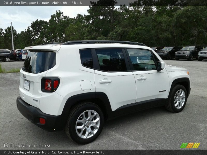 Alpine White / Black 2018 Jeep Renegade Latitude