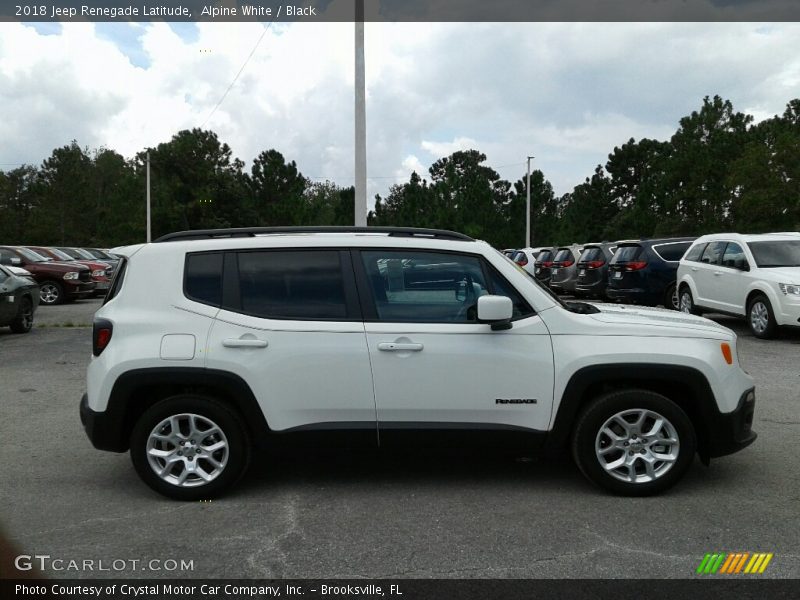 Alpine White / Black 2018 Jeep Renegade Latitude