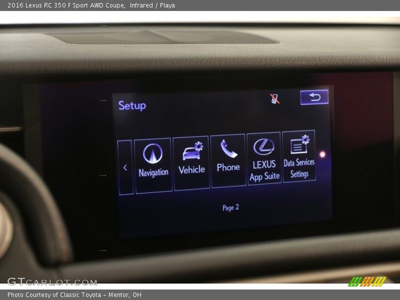 Infrared / Playa 2016 Lexus RC 350 F Sport AWD Coupe