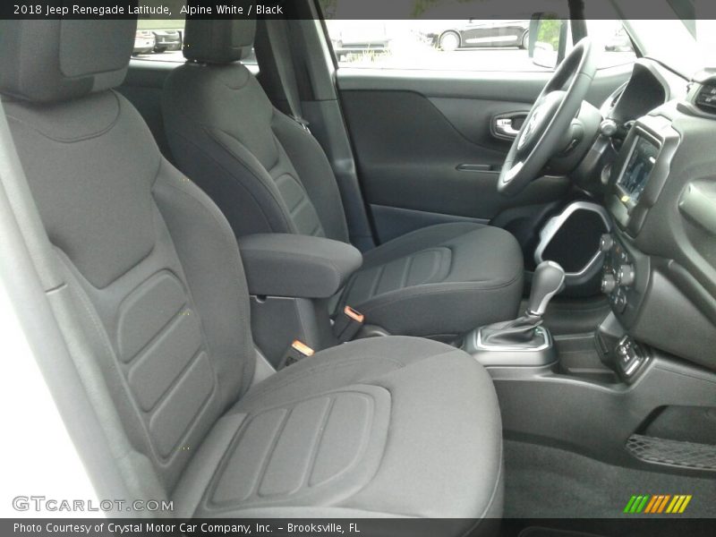 Alpine White / Black 2018 Jeep Renegade Latitude
