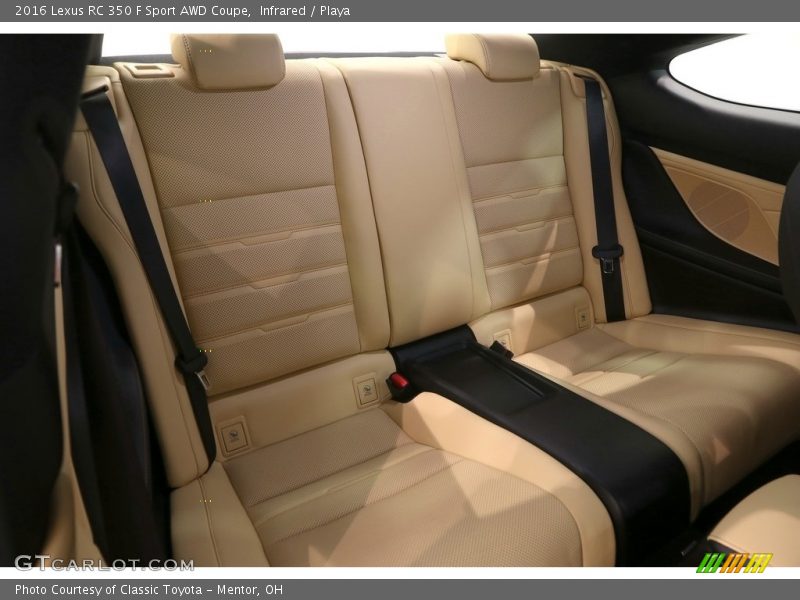 Rear Seat of 2016 RC 350 F Sport AWD Coupe