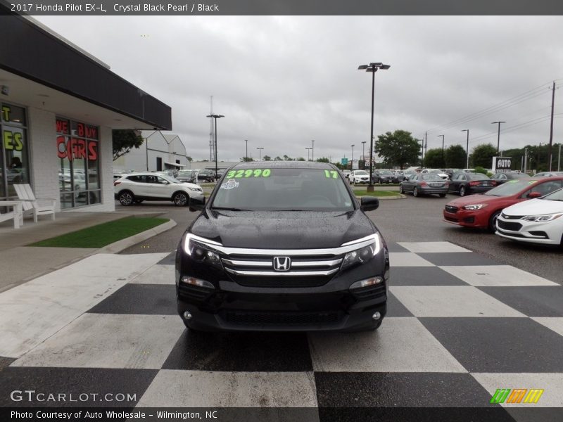 Crystal Black Pearl / Black 2017 Honda Pilot EX-L