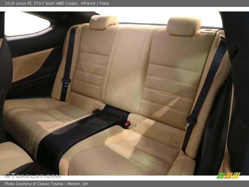 Rear Seat of 2016 RC 350 F Sport AWD Coupe