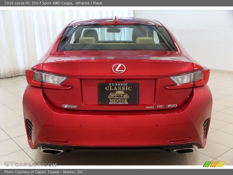 Infrared / Playa 2016 Lexus RC 350 F Sport AWD Coupe