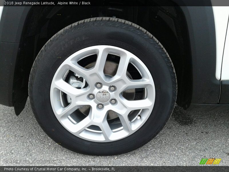 Alpine White / Black 2018 Jeep Renegade Latitude